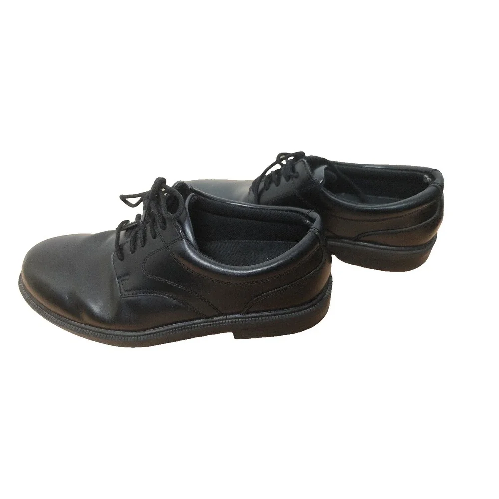 Deer Stags TIMES black leather plain toe lace up‎ oxford men's size US 9.5 M